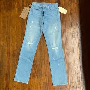 Frame light wash skinny jeans